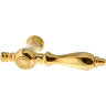 Türklinke gold aus Messing poliert kugelförmiger Griffkopf