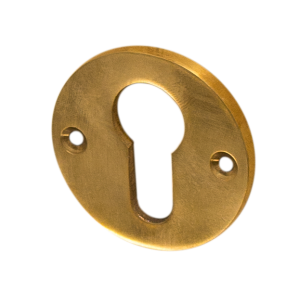Zylinderrosette patiniert zeitloses Design in matt gold