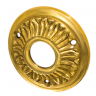 Drückerlochrosette Messing poliert gold runde Form